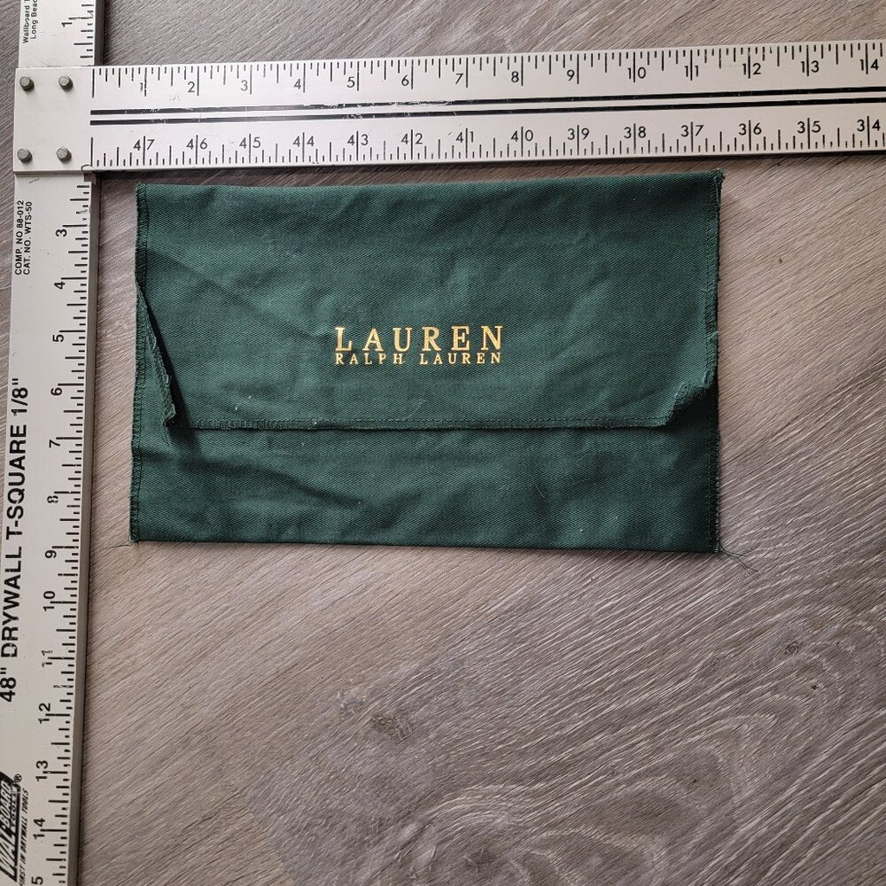 Lauren Ralph Lauren Dust Bag approx 7x10 Green/Gold
